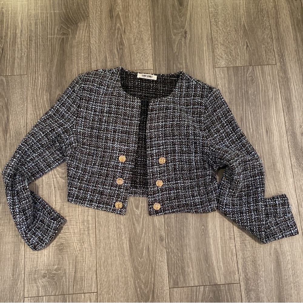 Tweed Cropped Blazer